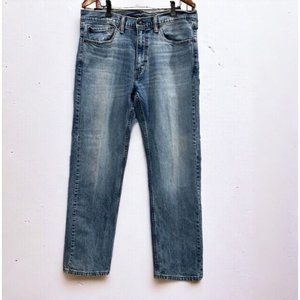 Levi's 505 Jeans Men 36x32 (36x31 Actual) Blue Acid Wash Mid Rise Straight
